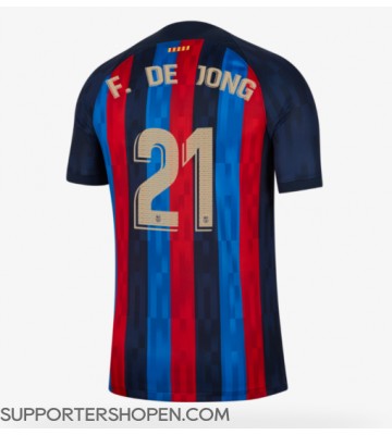 Barcelona Frenkie de Jong #21 Hemma Matchtröja 2022-23 Kortärmad